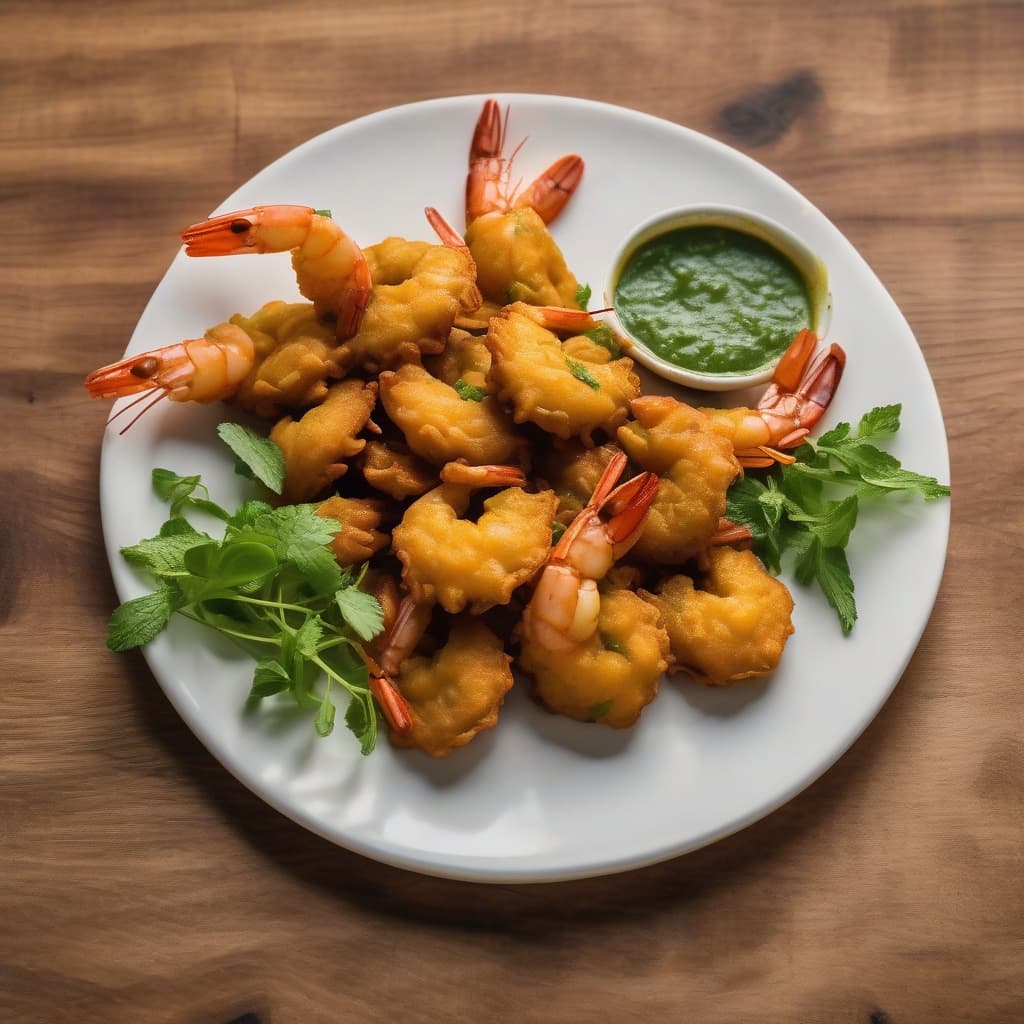 Pakora aux crevettes / Shrimp Pakora
